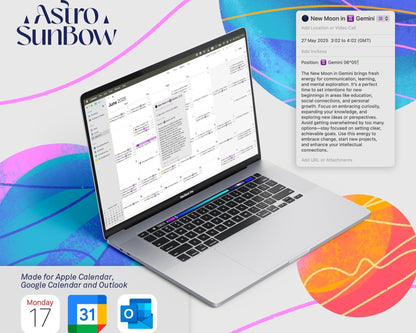 Sunbow -  Pro Digital Astro Calendar 2025